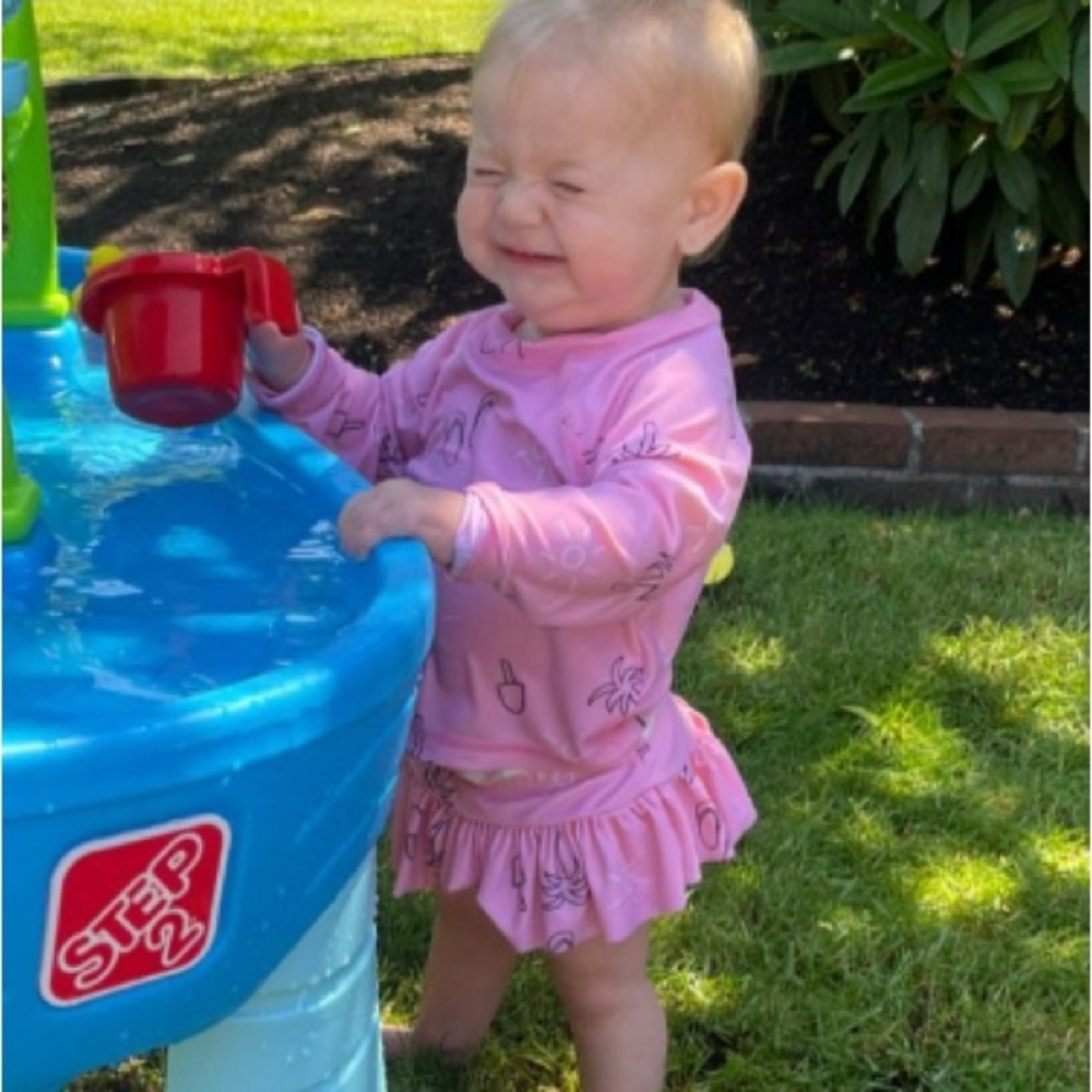 Pink Kids Swim Set